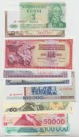 10db vegyes modern európai bankjegy T:I 10 pcs of mixed modern European banknotes C:UNC