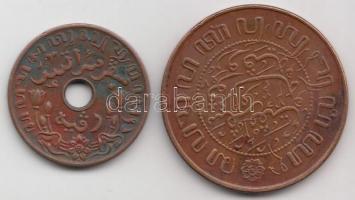 Holland Kelet-India 1945. 1c + 2-1/2c T:2 Netherlands East Indies 1945. 1 Cent + 2-1/2 Cents C:XF