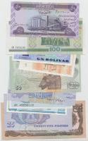10db vegyes modern bankjegy T:I 10 pcs of mixed modern banknotes C:UNC