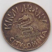 DN "Gary Cooper - Kínai arany" Cu zseton T:2