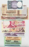 10db klf modern bankjegy T:I 10 pcs of different modern banknotes C:UNC