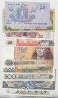 10db klf modern bankjegy T:I 10 pcs of different modern banknotes C:UNC