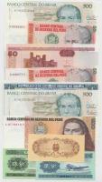 10db modern bankjegy (8klf) T:I 10 pcs of modern banknotes (8 diff.) C:UNC