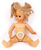 Purga Italy játékbaba, jelzett, sérült, m:33 cm