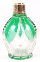 Parfümös üveg, többrétegű, hibátlan, teteje hiányzik, m:13 cm