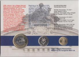 2007. 1Ft + 2Ft + 2009. 200Ft "Pénzváltozás" kivont forgalmi pénzeink és az új 200Ft-os eg...