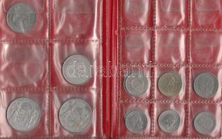 Vegyes hobbi fémpénz tétel jobb darabbal albumba rendezve T:vegyes