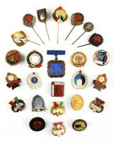 25db klf törzsgárda jelvény T:vegyes