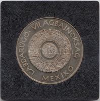 Bognár György (1944-) 1986. "Labdarúgó Világbajnokság Mexikó" ezüstözött fém emlékérem T:P...