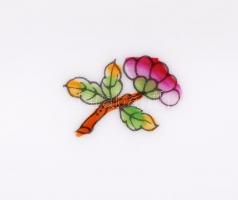 Herendi Viktória mintás készlet, kézzel festett, jelzett, hibátlan, d:22 cm, 31×23 cm