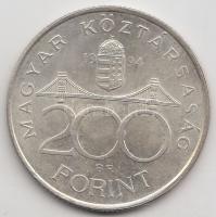 1994. 200Ft Ag "Deák" T:2,2-