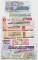 10db klf modern bankjegy T:I,I- 10 pcs of different modern banknotes C:UNC,AU