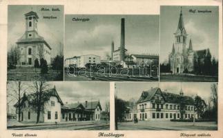 Mezőhegyes, vasútállomás, cukorgyár, központi szálloda (Rb)