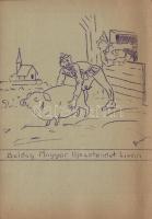 WWII handmade Hungarian military new year greeting (fa)