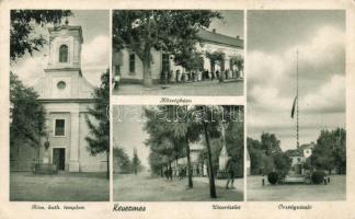 Kevermes, országzászló, községháza (Rb)