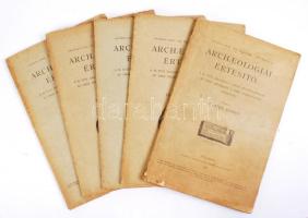 1888 Archeologiai Értesítő. Szerk. Hampel József. VIII/1-5. szám