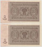 Német 3. Birodalom 1937. 2RM (2x) egymás utáni sorszámmal T:I,I-
German Third Reich 1937. 2 Rentenma...