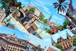 105 db modern, külföldi városképes lap / 105 modern, foreign postcards