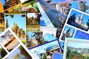 95 db modern, magyar városképes lap / 95 modern, Hungarian postcards