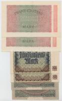 Német Birodalom / Weimari Köztársaság 1920. 10M (2x) + 1922. 5000M (2x) + 10.000M (2x) + 1923. 20.00...