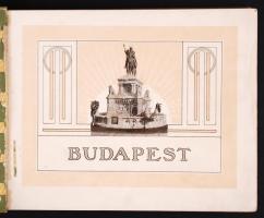 Cca 1910 Budapest. Több nyelvű füzet. Sok képpel