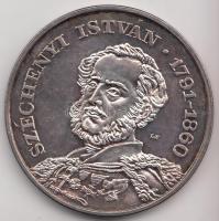 Lebó Ferenc (1960-) 1991. "Széchenyi István A Pest-Budai Malomipar Alapítójának Emlékére" Ag emlékérem (31.45g/0.835/42.5mm) T:PP karcos