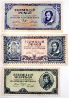 48db magyar bankjegy a korona korszaktól 1946-ig  albumban T:vegyes