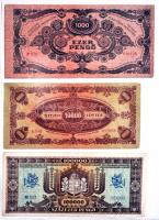 37db vegyes bankjegy albumban, főleg magyar pengők és lengyel, jugoszláv papírpénzek T:vegyes