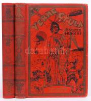 Verne Gyula: Grant kapitány gyermekei I-II. Ford. Dr. Mikes Lajos. Geiger Richárd rajzaival. Husz egész oldalas kép. (Verne Gyula Összes Munkái) Bp., é.n., Tolnai. Kiadói, festett félvászon kötésben (a második kötet az eredeti felhasználásával újrakötve)