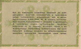 1946. 50.000AP (5x) vízjeles papír T:I,I-