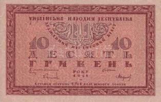 Ukrajna 1918. 2H + 10H T:III,III- Ukraine 1918. 2 Hryven + 10 Hryven C:F,VG