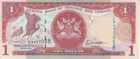 Trinidad és Tobago 2002-2006. 1$ + 5$ T:1 Trinidad & Tobago 2002-2006. 1 Dollar + 5 Dollars C:UNC
