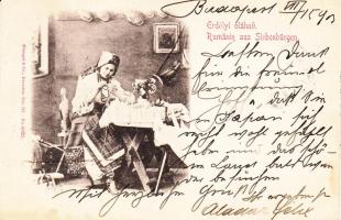 Erdélyi oláh nő / Romanian lady from Transylvania, folklore