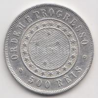 Brazília 1889. 500R Ag (6.36g) T:2,2- Brazil 1889. 500 Reis Ag (6.36g) C:XF,VF