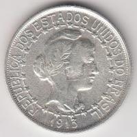 Brazília 1906. 1000R Ag (9.99g) T:2,2-
Brazil 1906. 1000 Reis Ag (9.99g) C:XF,VF