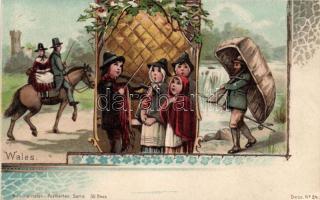 Wales, 'Nationalitäten' series litho (EK)