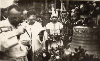 Budapest XVI. Rákosszentmihály, harangszentelés 1928, photo