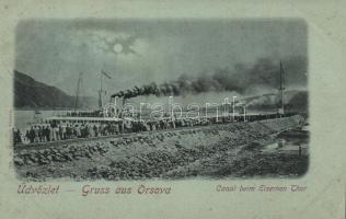 Vaskapu canal, steam ship (EK)