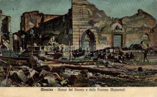 Messina, Montorsoli fountain, cathedral, ruins