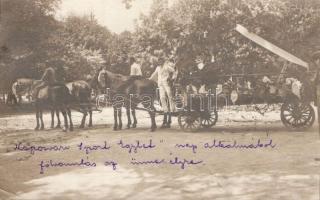 Kaposvár a 'Sport Egylet' nap alkalmából fölvonulás az ünnepélyre, photo (EK)