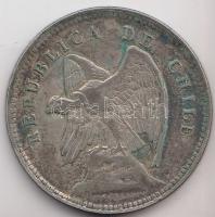 Chile 1908. 40c Ag (5.87g) T:3
Chile 1908. 40 centavos Ag (5.87g) C:F