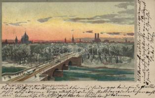 München, bridge, litho s: Zeno Diemer