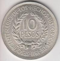 Uruguay 1961. 10P Ag (12.53g) T:2 Uruguay 1961. 10 Peso Ag (12.53g) C:XF