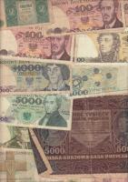 Lengyelország 31 db vegyes bankjegy T:vegyes Poland 31 pcs of mixed banknotes C:mixed