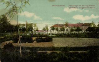 India, Ingyia park a magyar iskolával / park with Hungarian school (fl)