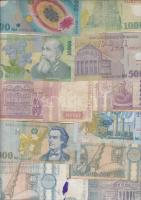 Románia 40 db vegyes bankjegy T:vegyes Romania 40 pcs of mixed banknotes C:mixed