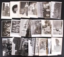 cca 1940-1960 21db katonai fotó Tiszavölgyi József hagyatékából, részben pecséttel jelzett, levlap méretben /  Military photos