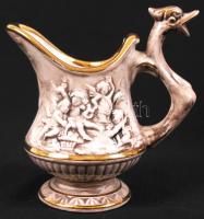 Nagyon szép, még nem használt 6 személyes Capodimonte kávéskészlet. A csészék belül aranyozottak, fi...