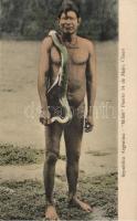 Argentinian folklore, Indian with snake, Chaco