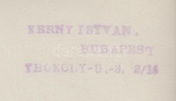cca 1920-1930 Kerny István (1879-1963): Pécs, katolikus templommá alakított török mecset. Vintage fo...